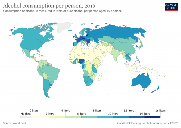 Total alcohol consumption per capita litres of pure alcohol 3